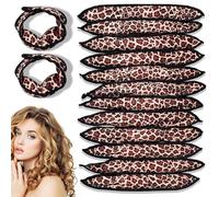 12 bigodini per capelli senza calore, bigodini in spugna, ondulati per capelli lunghi e corti, per dormire in bigodini, stile retrò, a pois, accessori per capelli fai da te, cuscino dall'aspetto