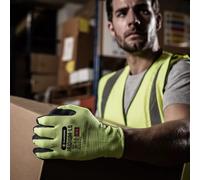 12 Blackrock Lavoro Guanti Alta Visibilità Neon Sandy Lattice Gomma Ottima E Dry