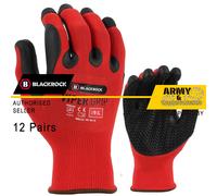 12 Blackrock Viper Impugnatura Guanto Gomma Palma Superiore Hi Preformata Mano