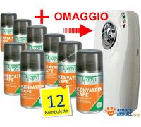 12 BOMBOLETTE Copyr KENYATRIN SAFE + DIFFUSORE Copyrmatic - Insetticida Piretro.