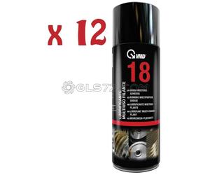 12 BOMBOLETTE SPRAY LUBRIFICANTE MULTIUSO GRASSO FILANTE 400ML VMD 18
