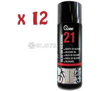 12 BOMBOLETTE SPRAY OLIO DI SILICONE 400ML LUBRIFICANTE PROTETTIVO VMD 21