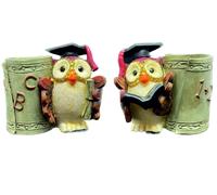 12 Bomboniere Laurea Diploma Gufetti con Bicchiere Portapenne Gift Cadeau