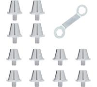 12 borchie da calcio in alluminio con design a vite da 11 mm e 13 mm, per aggiornamenti di tacchetti da calcio e supporto di trazione per tutta la stagione (rosso)