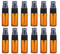12 bottiglie di vetro vuote, 15 ml, con nebulizzatore rotondo, ideale per formule di olio essenziale di aromaterapia, 15 ml