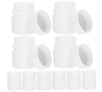 12 Bottigliette Bianco da 30ml Hdpe con Tappo a Vite | Confezione da 12 Pezzi, Formato Leggero e Tascabile, per Reagenti e Integratori