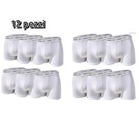 12 BOXER UOMO UMBRO 701 Nero Bianco Intimo ELASTICIZZATO BIELASTICO MUTANDA Slip