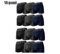 12 BOXER UOMO UMBRO Bianco Intimo COTONE ELASTICIZZATO BIELASTICO MUTANDA Slip