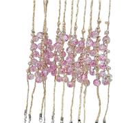 12 braccialetti fatti a mano per le donne coppia corda intrecciata braccialetti regolabili dei desideri braccialetti amicizia fascino gioielli