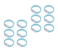 12 braccialetti riutilizzabili con luce LED brillante, braccialetti in acrilico con luce per concerti, festival musicali, eventi notturni forniture per feste illuminate multicolore che brillano nella