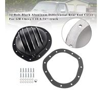 12 Bullone Alluminio Nero Differenziale Estremità Posteriore Cover Per GM Chevy