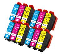 12 C/M/Y Cartucce d'inchiostro XL rimpiazzare Epson 202XL non-OEM/Compatibile