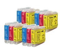 12 C/M/Y Cartucce inchiostro per Brother MFC-680CN MFC845CW MFC-885CW MFC-260C