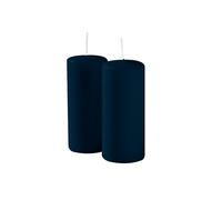 12 candele cero diametro 5 cm altezza 15 cm - Colore Blu Notte - Durata 48 ore - Non Profumate - Cereria Di Giorgio