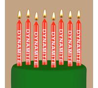 12 Candele di Compleanno a Tema Tnt Candele di Compleanno Stampate con Lettere di Dinamite Topper per Torta per Decorazione Festa dei Videogiochi Celebrazione di Laurea e Uso Quotidiano