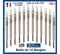 12 Candele Di Pre Riscaldamento Per SAAB 9-3 2,2 Tid 125Cv 0100226417 0250202043