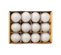 12 Candele galleggianti Crema 4.6x3cm, Candele Decorative Candele SPA Non Profumate 4 Ore di Combustione