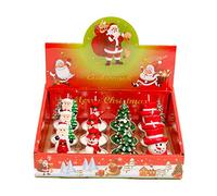 12 candele tealight fatte a mano delicato cappello di Babbo Natale albero di Natale candela cera pupazzo di neve alce pigna candele per la casa per feste, matrimoni, spa, decorazione della casa