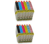 12 Cartucce Compatibili per Epson T0481-T0486 - Stylus Photo RX500, R200, RX600, RX620