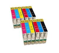 12 Cartucce compatibili per Epson T0791 T0792 T0793 T0794 T0795 T0796 Stylus Photo PX700W PX800FW PX710W PX810FW PX720WD PX820FWD PX730WD PX830FWD