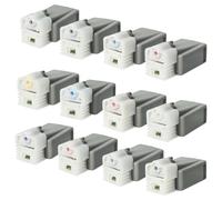 12 cartucce di inchiostro multicolore sostituisce Canon PFI-1000PBK, PFI-1000PC
