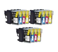 12 Cartucce di inchiostro (Set) per Brother MFC-790CW MFC-795CW MFC-990CW