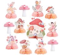 12 centrotavola a nido d'ape per feste di compleanno per tavolo a tema fiabe decorazioni da tavola per feste di compleanno per fate floreali forniture per baby shower