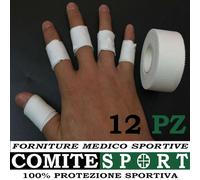 12 CEROTTI SPORTIVI TAPE TAPING / PROTEZIONE DITA PORTIERE/VOLLEY/RUGBY/BASKET