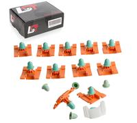 12 Clip + Beccucci Set Modanature Fissaggio per VW Golf III IV Cabrio 2/3-trg