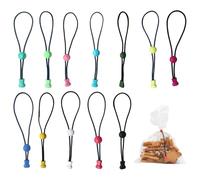 12 clip di chiusura per sacchetti e chiusure per sacchetti, clip regolabili, clip riutilizzabili per sacchetti, sacchetti alimentari, pratiche clip di chiusura per sacchetti congelatori canne da pesca