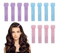 12 clip per capelli volumizzanti, bigodini portatili con clip, rullo volumizzante naturale, morbido, senza calore, in plastica