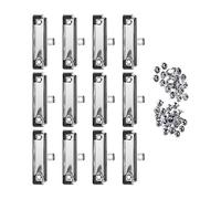 12 clip per portablocco a basso profilo, clip per appunti per aula aziendale