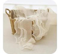 12 cm di larghezza, tre strati, pizzo ondulato plissettato elastico, materiale piegato, nastro per abito, bordo per colletto, forniture per cucire, albicocca nuda, 1 iarda