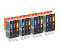 12 CMY Cartucce d'inchiostro per Canon PIXMA MG8220 MG8250 MX885 MK895