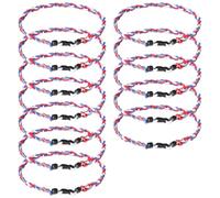 12 collane ispirate al baseball, collane in 3 colori da 50 cm, design a corda per atleti, fan e incontri sportivi