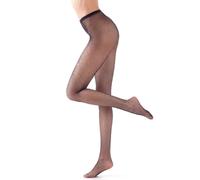 12 Collant da Donna Bellissima Microrete con Cinturino Comfort