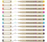 [12 colori] 0,5 mm Micro, set di penne a punta fine, penna a punta fine, multi-liner, schizzi, anime, illustrazioni artistiche/disegno tecnico, documenti d'ufficio