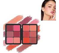 12 colori arrossire tavolozza, Waterproof Long-Lasting Cream Concealer Palette, Contour and Highlight Blush Palette, lunga durata, a prova di sbavature, aspetto naturale (2#)