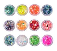 12 Colori Manicure Per Cellophane Conchiglia Caramelle Colorate Per Carta Resina Epossidica Difficile Colla Smalto Unghie De UV Resina