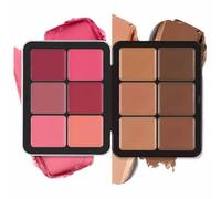 12 Colori Palette Per Trucco In Crema,Portable Makeup Blush And Concealer Palette For Cheeks Face,Color Corrector Waterproof Fondotinta Liquida,Per Trucco A Coprenza Totale (D)