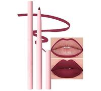 12 colori ritrattabile labbra Liner Kit per definire e scultura labbra sfumature, a lungo termine impermeabile ad alto pigmento finitura opaca texture cremosa labbra Liner (11 Rosso scuro)
