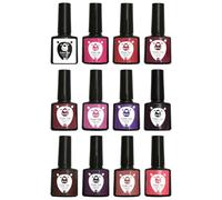 12 Colori Set di Smalti per Manicure DIY, Smalti per Unghie con Glitter, Smalto Gel Nail Polish, Smalti per l'autunno e l'inverno