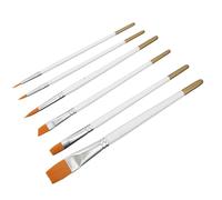 12 Colori Set Non Olio Non Olio con 6 Pennelli per Battiti e Tinging per il Corpo (12 colori Colore olio + 6 pennelli)