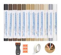 12 Colori Stucco per Legno, Stucco per Legno Riempitivo, Stucco Legno, Stucco per Marmo, Kit Riparazione Piastrelle, Set di Cera per Legno per Laminato, Legno, PVC, Piastrelle