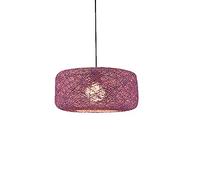 12 Colors &Amp; 2 Sizes Bamboo Pendant Lighting, 12In/16In Hand-Woven Rattan, American Color Bird's Nest Shape Hanging Lamps, Creative Arons Energy-Saving Lighting Device,H,40Cm/14In (H 30Cm/12In)