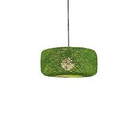 12 Colors &Amp; 2 Sizes Bamboo Pendant Lighting, 12In/16In Hand-Woven Rattan, American Color Bird's Nest Shape Hanging Lamps, Creative Arons Energy-Saving Lighting Device,H,40Cm/14In (H 30Cm/12In)
