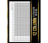 12 Column Ledger Book: Accounting and Bookkeeping Ledger for Small Business, Income, Expenses, and Financial Record Keeping | 8.5" x 11".