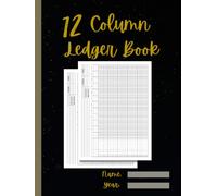 12 Column Ledger Book: Twelve Columnar General Record Keeping Notebook and Analysis Account Pad for Bookkeeping & Accounting | Perfect for Small Business & Personal Finance | Horizontal Layout.