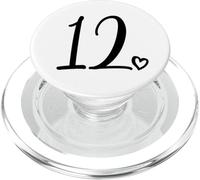12° compleanno bambini ragazze dodici numero carino 12 anni PopSockets PopGrip per MagSafe
