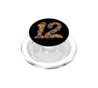 12 ° compleanno Monster Truck 12 year giovane selvaggio PopSockets PopGrip per MagSafe